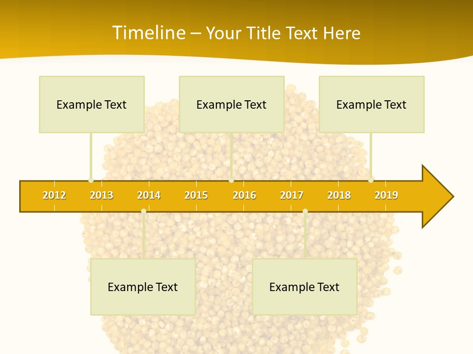 A Pile Of Yellow Seeds Next To A White Background PowerPoint Template