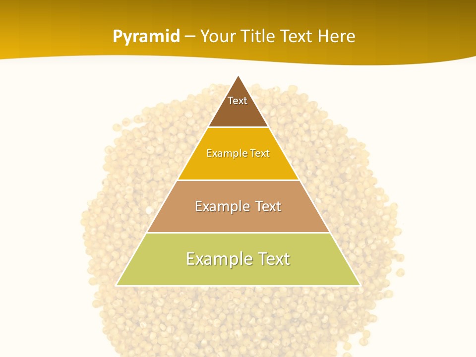 A Pile Of Yellow Seeds Next To A White Background PowerPoint Template