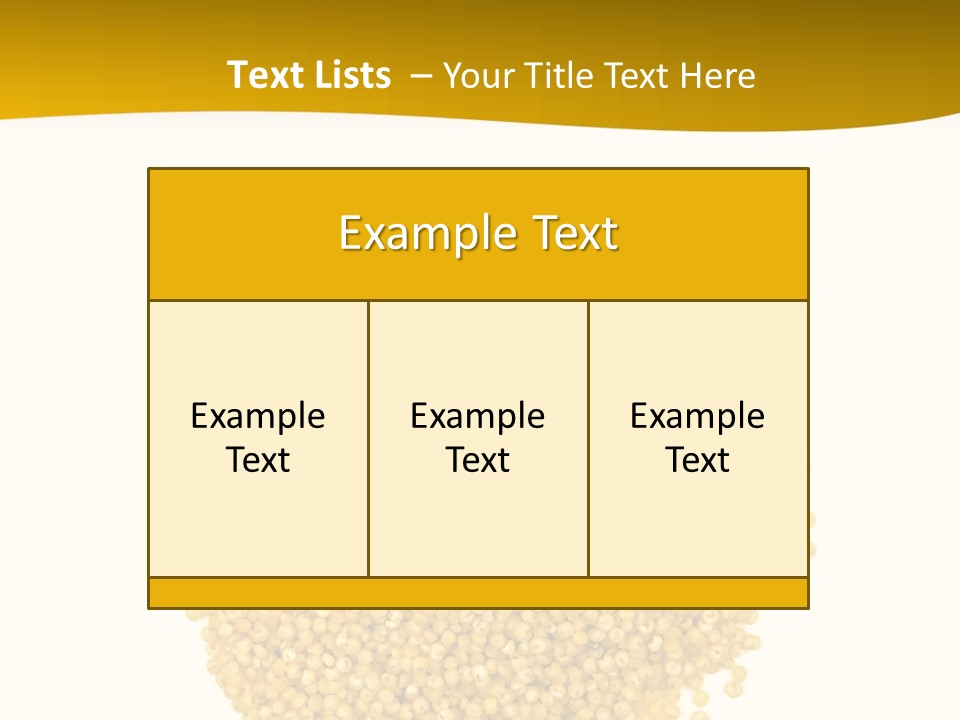 A Pile Of Yellow Seeds Next To A White Background PowerPoint Template