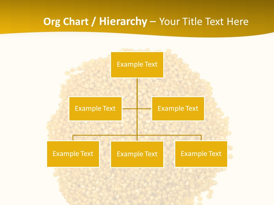 A Pile Of Yellow Seeds Next To A White Background PowerPoint Template