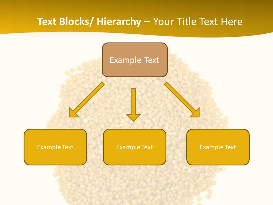 A Pile Of Yellow Seeds Next To A White Background PowerPoint Template