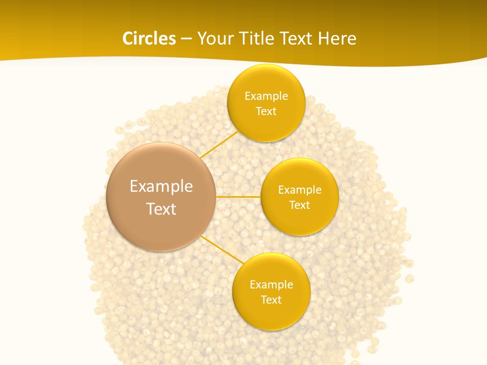 A Pile Of Yellow Seeds Next To A White Background PowerPoint Template