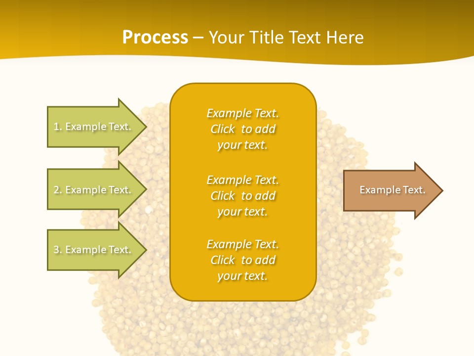 A Pile Of Yellow Seeds Next To A White Background PowerPoint Template