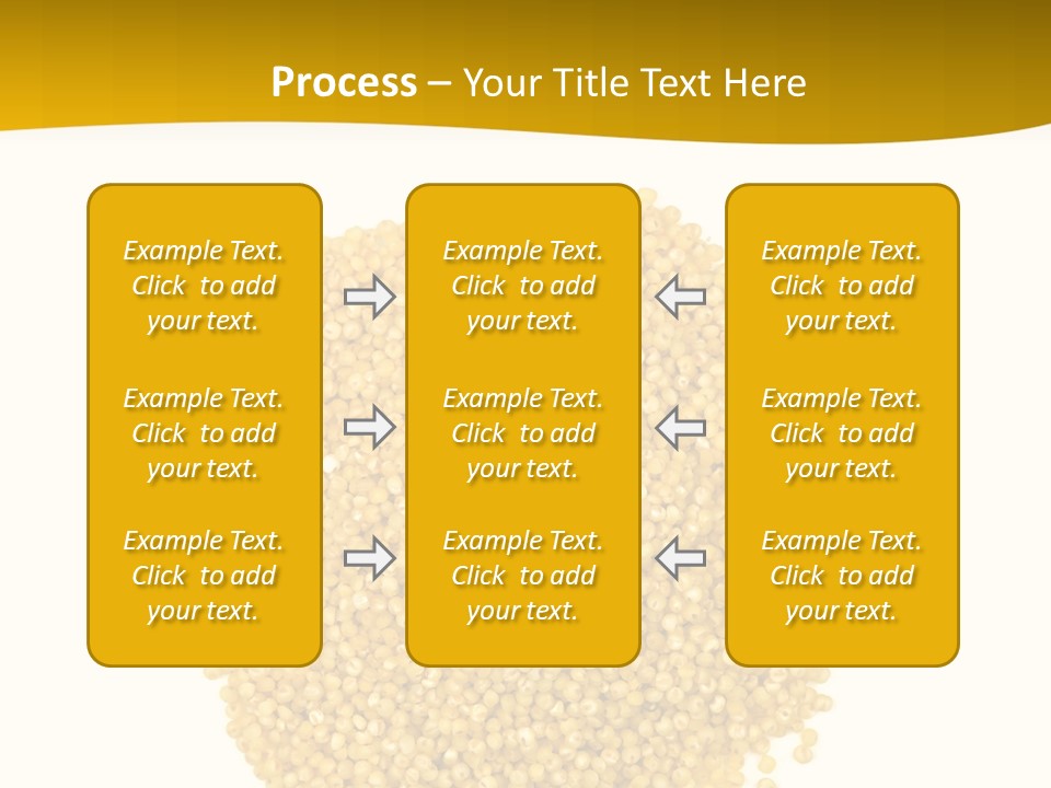 A Pile Of Yellow Seeds Next To A White Background PowerPoint Template
