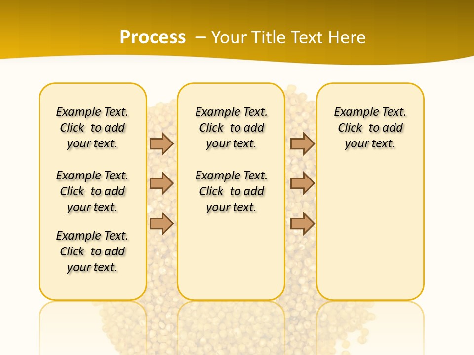 A Pile Of Yellow Seeds Next To A White Background PowerPoint Template