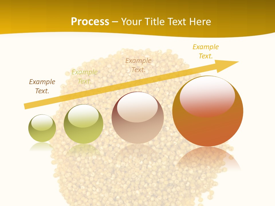 A Pile Of Yellow Seeds Next To A White Background PowerPoint Template