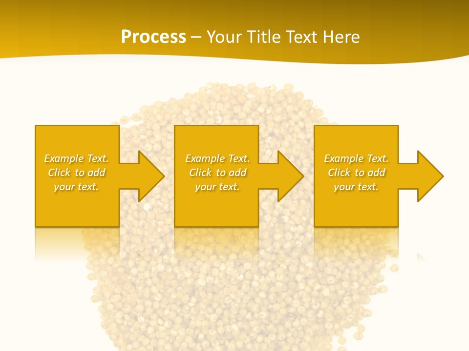 A Pile Of Yellow Seeds Next To A White Background PowerPoint Template