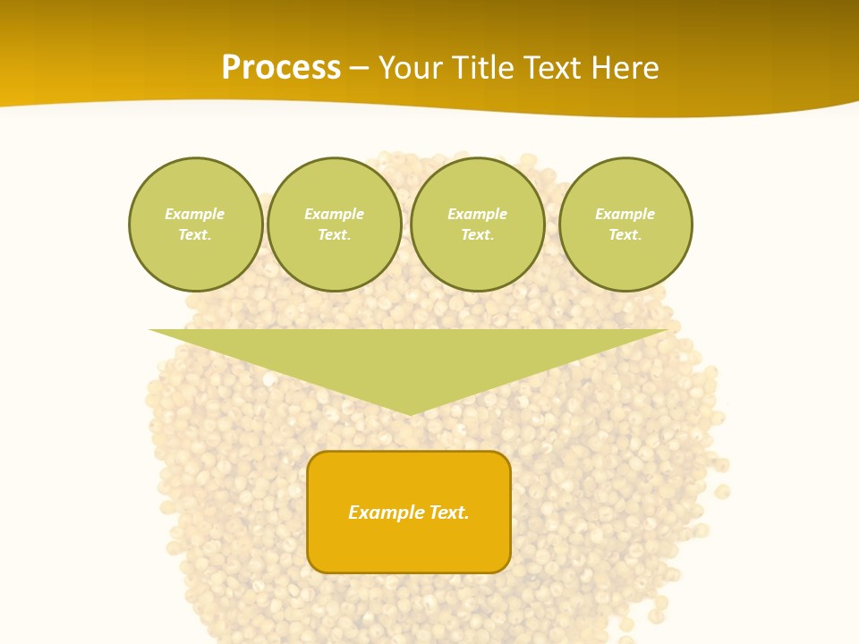 A Pile Of Yellow Seeds Next To A White Background PowerPoint Template