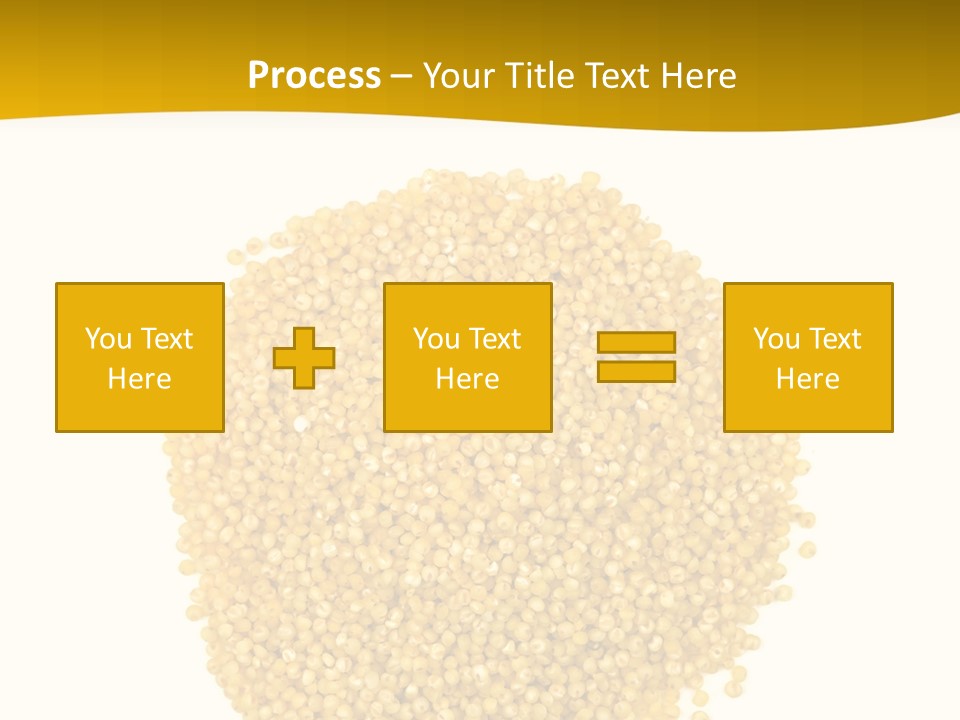 A Pile Of Yellow Seeds Next To A White Background PowerPoint Template