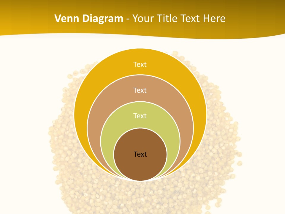 A Pile Of Yellow Seeds Next To A White Background PowerPoint Template