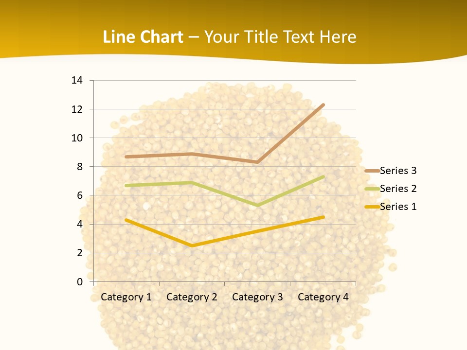 A Pile Of Yellow Seeds Next To A White Background PowerPoint Template