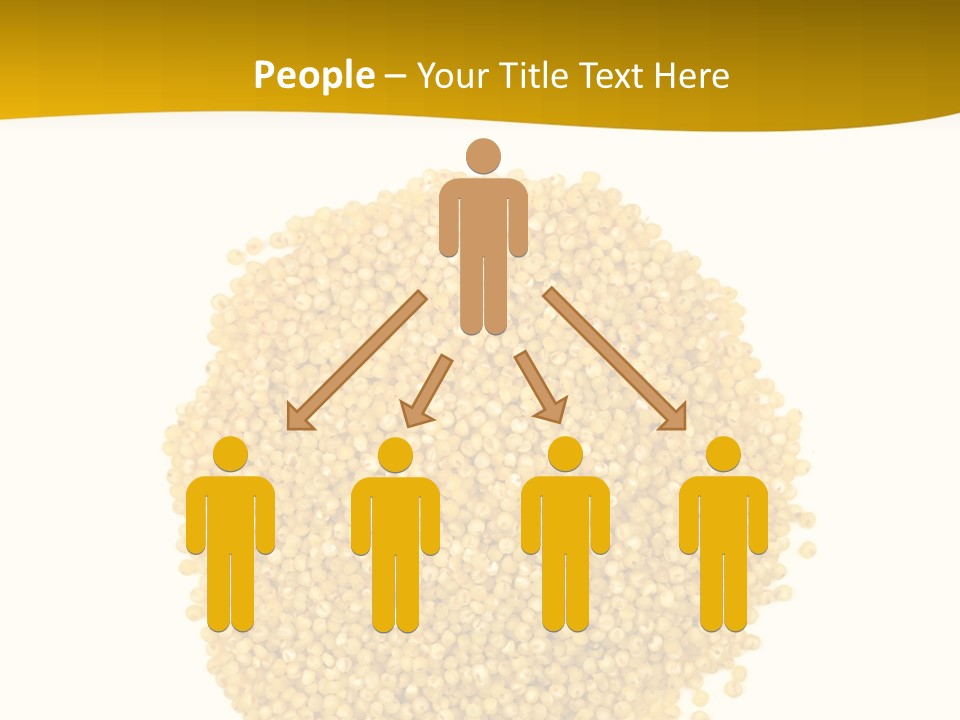 A Pile Of Yellow Seeds Next To A White Background PowerPoint Template