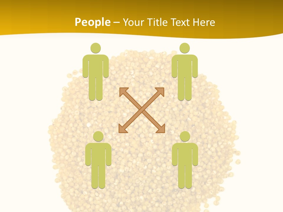 A Pile Of Yellow Seeds Next To A White Background PowerPoint Template