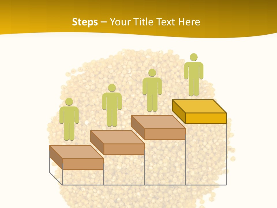 A Pile Of Yellow Seeds Next To A White Background PowerPoint Template
