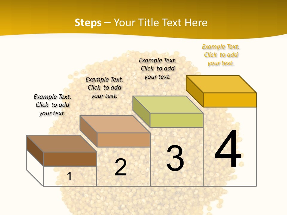 A Pile Of Yellow Seeds Next To A White Background PowerPoint Template
