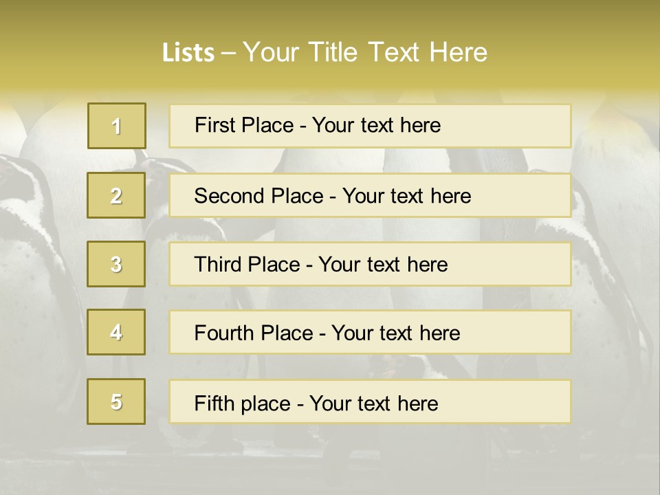 Penguins Emperor Penguins Huddle PowerPoint Template
