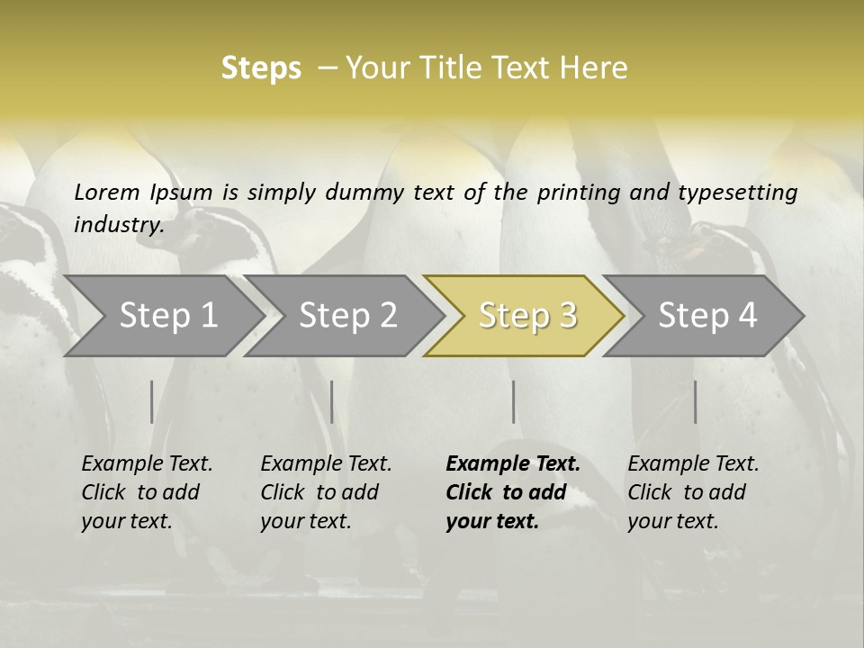 Penguins Emperor Penguins Huddle PowerPoint Template