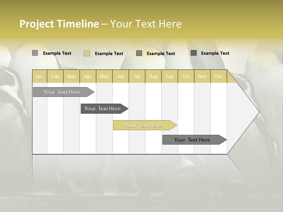 Penguins Emperor Penguins Huddle PowerPoint Template