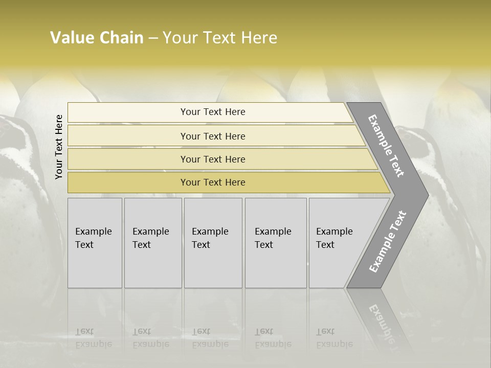 Penguins Emperor Penguins Huddle PowerPoint Template