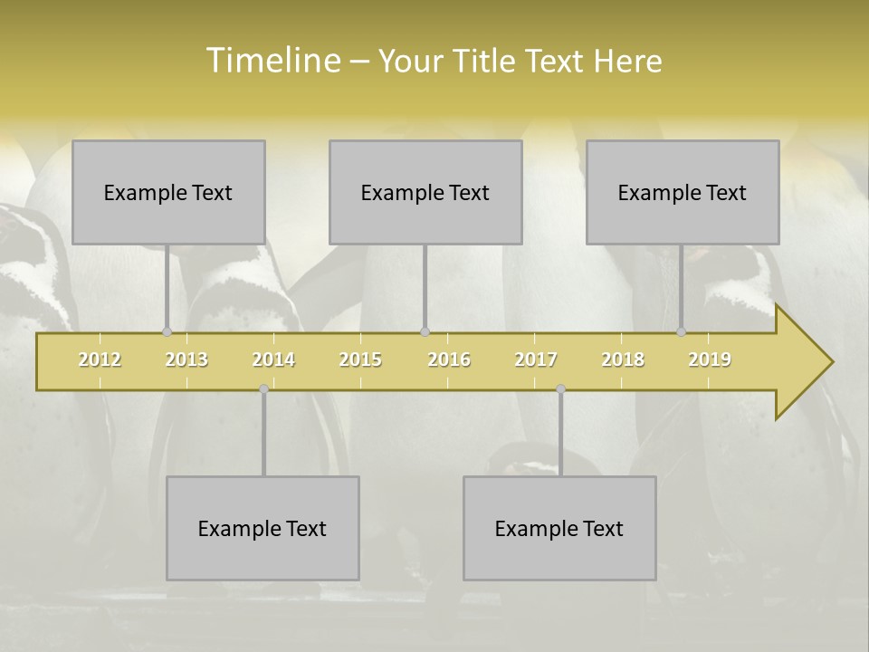 Penguins Emperor Penguins Huddle PowerPoint Template