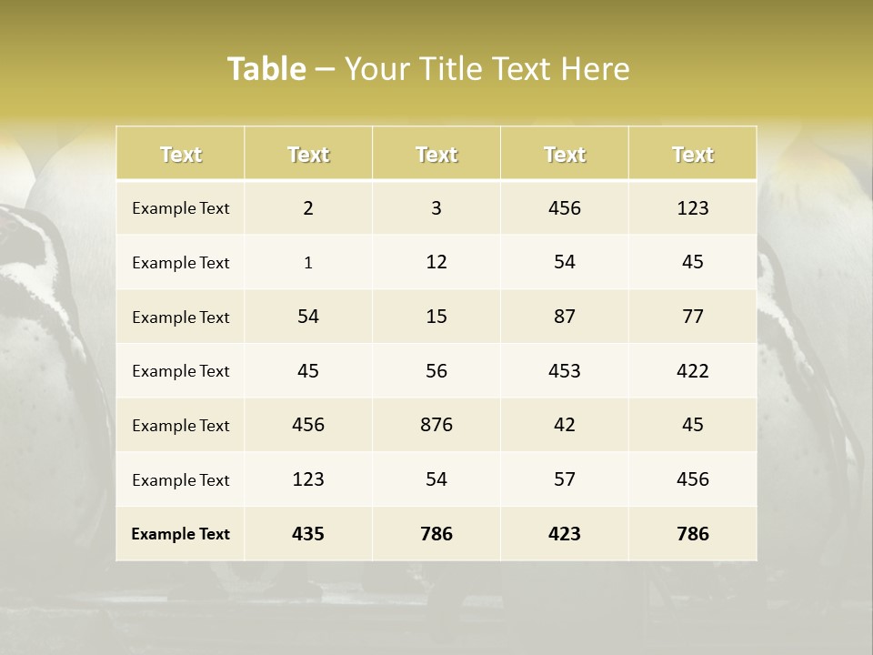 Penguins Emperor Penguins Huddle PowerPoint Template
