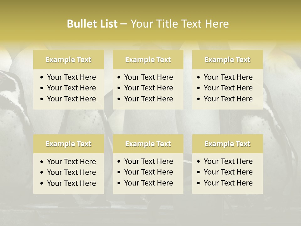 Penguins Emperor Penguins Huddle PowerPoint Template