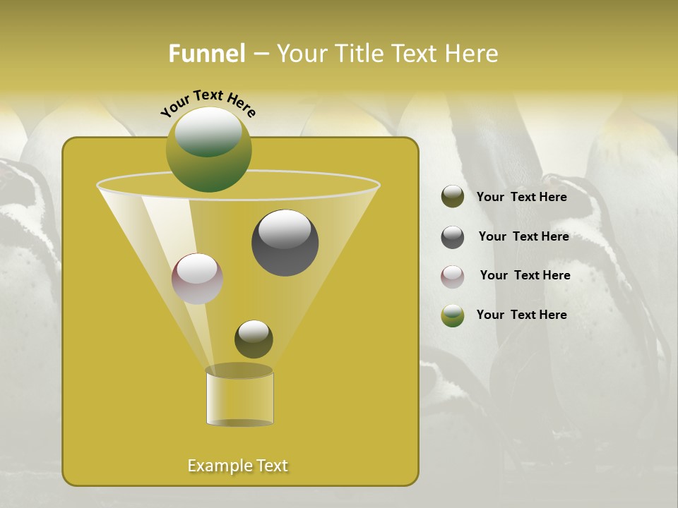 Penguins Emperor Penguins Huddle PowerPoint Template