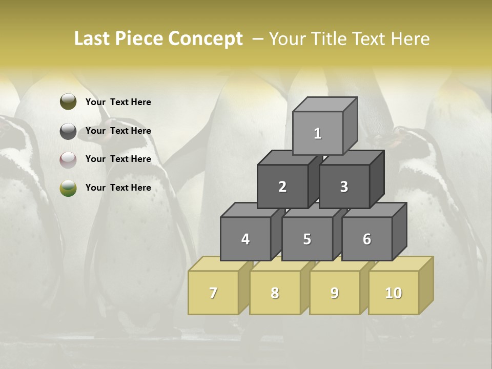 Penguins Emperor Penguins Huddle PowerPoint Template