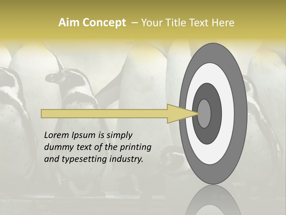 Penguins Emperor Penguins Huddle PowerPoint Template