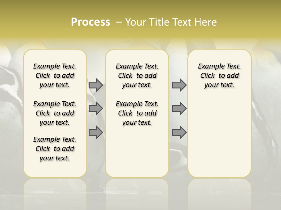 Penguins Emperor Penguins Huddle PowerPoint Template