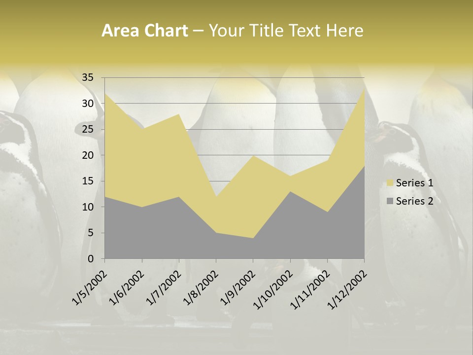 Penguins Emperor Penguins Huddle PowerPoint Template