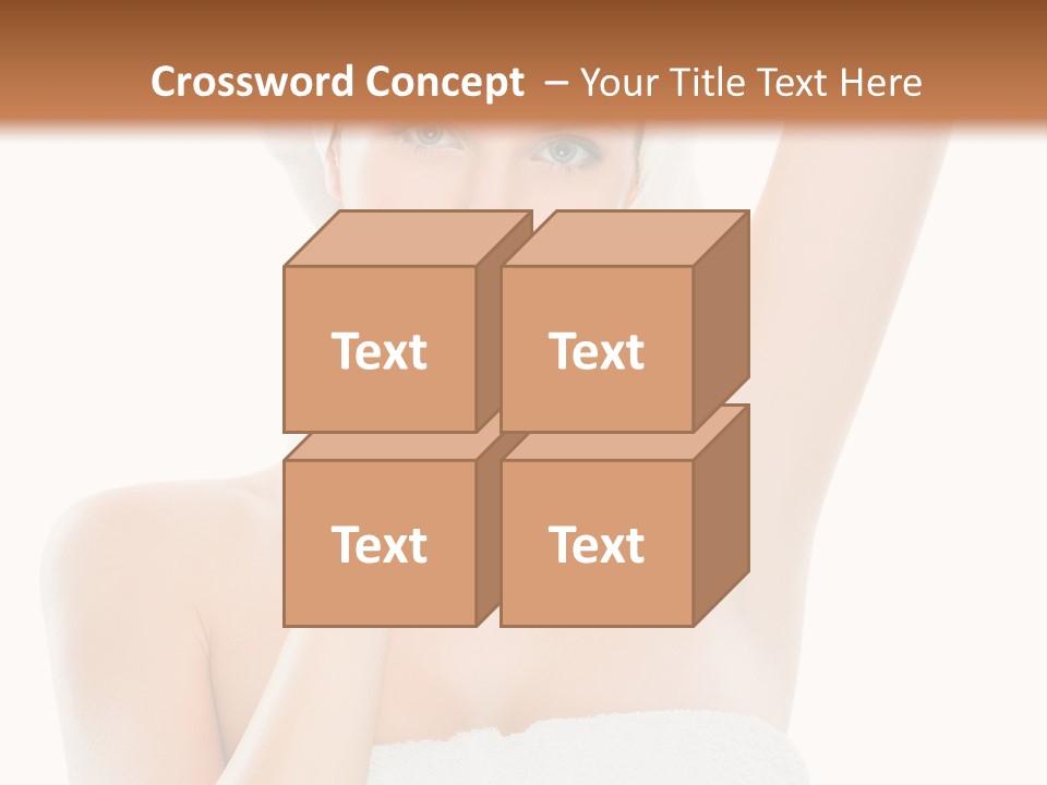 Armpit Smile White PowerPoint Template