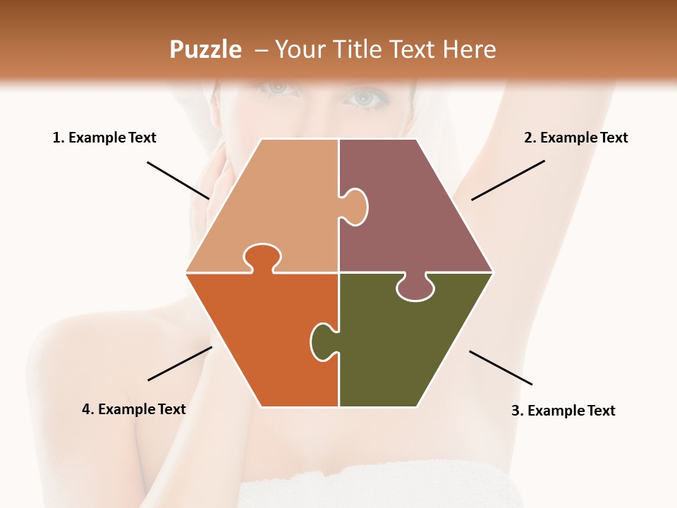 Armpit Smile White PowerPoint Template