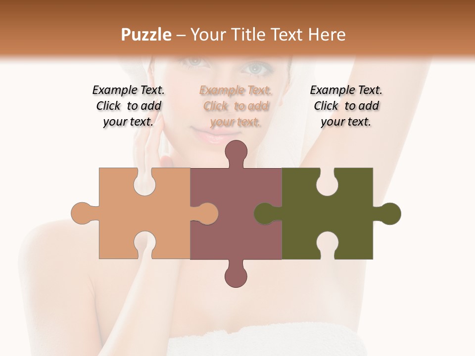 Armpit Smile White PowerPoint Template