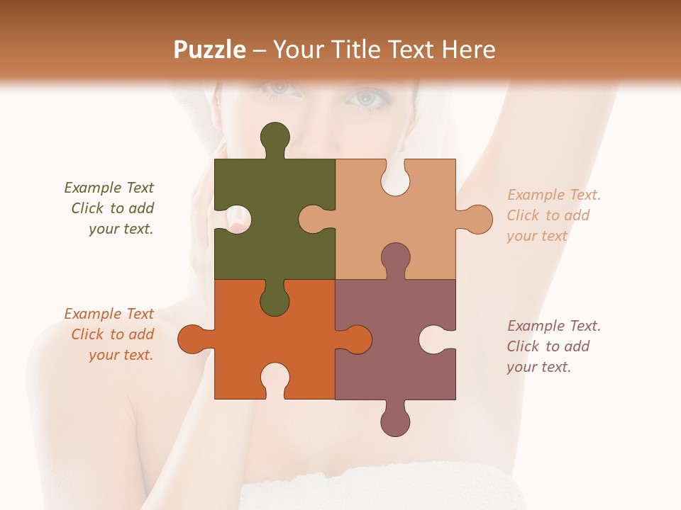 Armpit Smile White PowerPoint Template