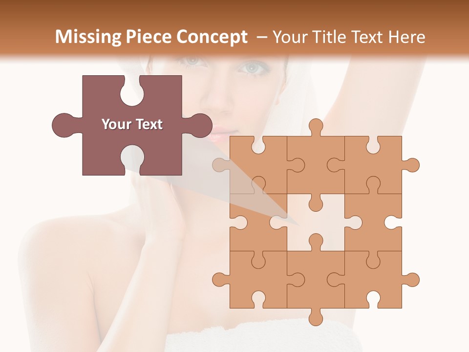 Armpit Smile White PowerPoint Template