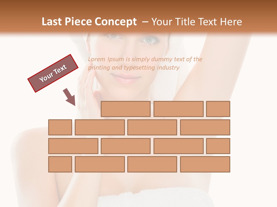 Armpit Smile White PowerPoint Template