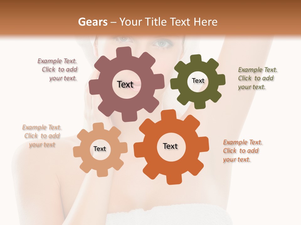 Armpit Smile White PowerPoint Template