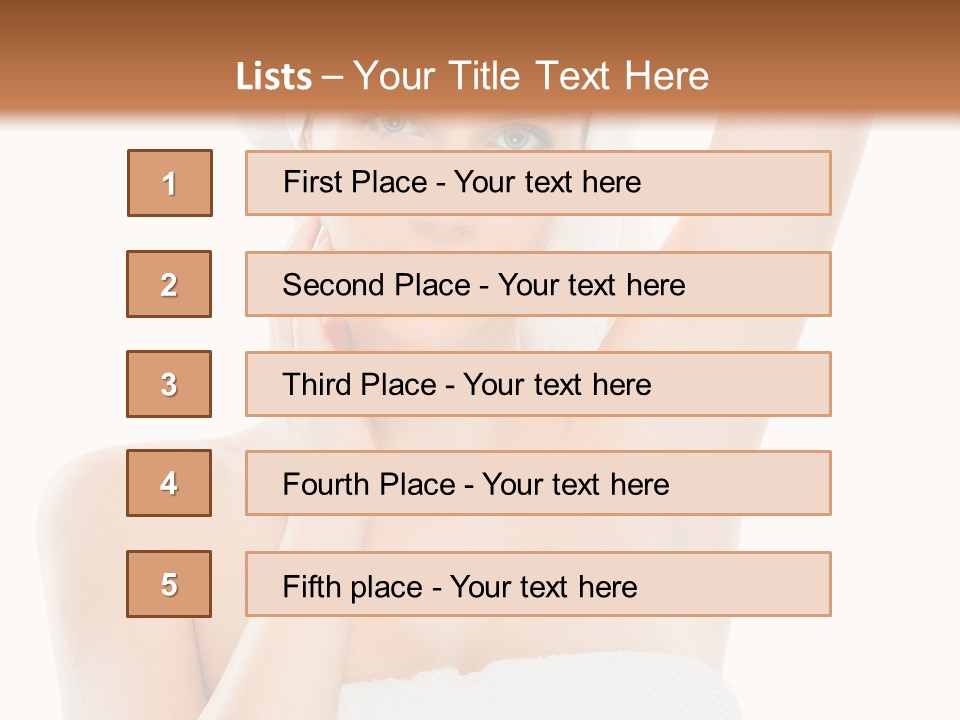 Armpit Smile White PowerPoint Template