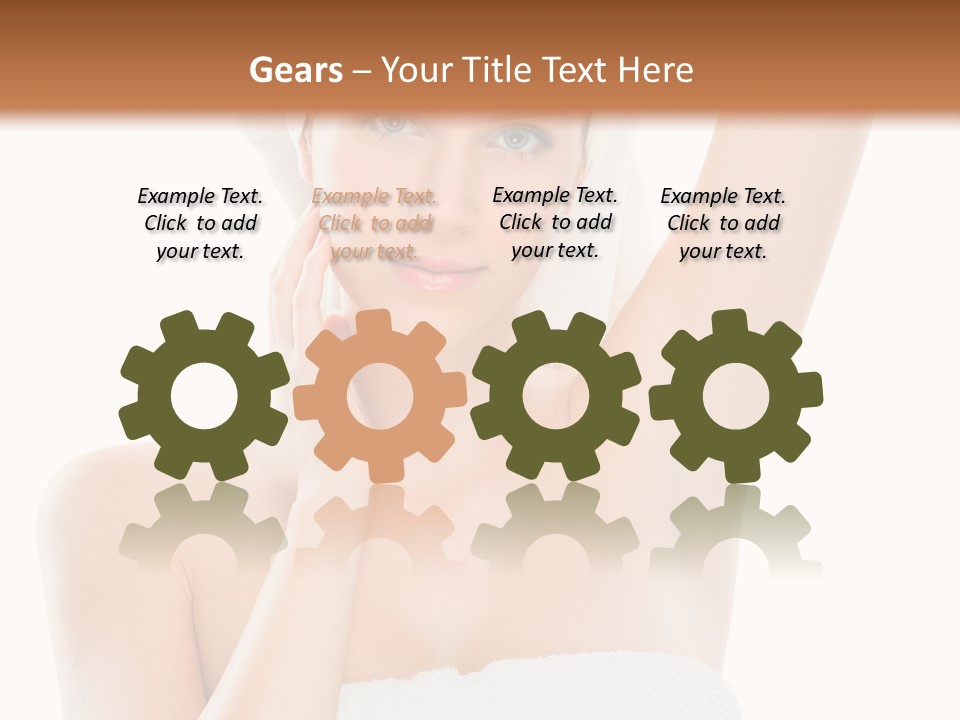 Armpit Smile White PowerPoint Template