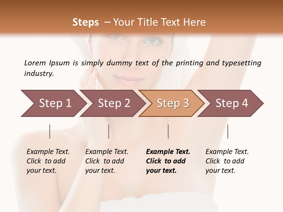 Armpit Smile White PowerPoint Template