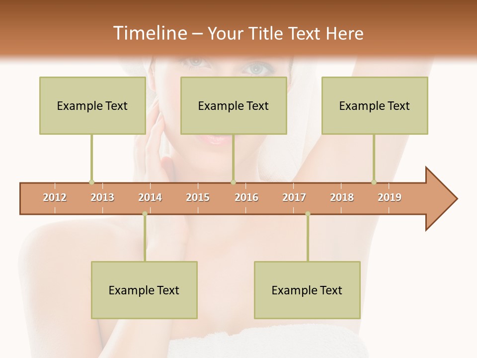 Armpit Smile White PowerPoint Template