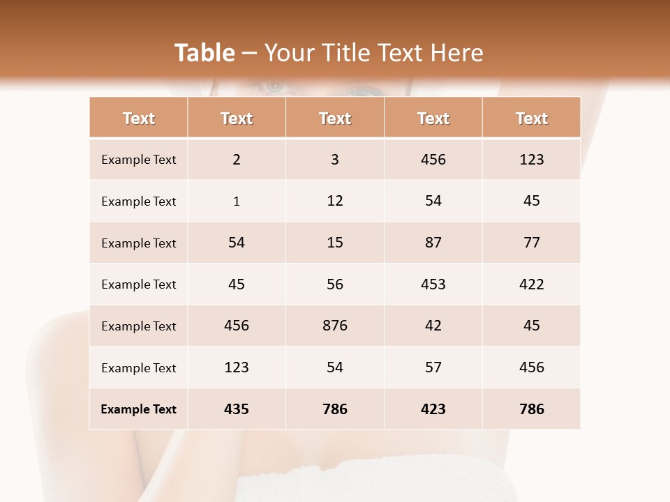 Armpit Smile White PowerPoint Template