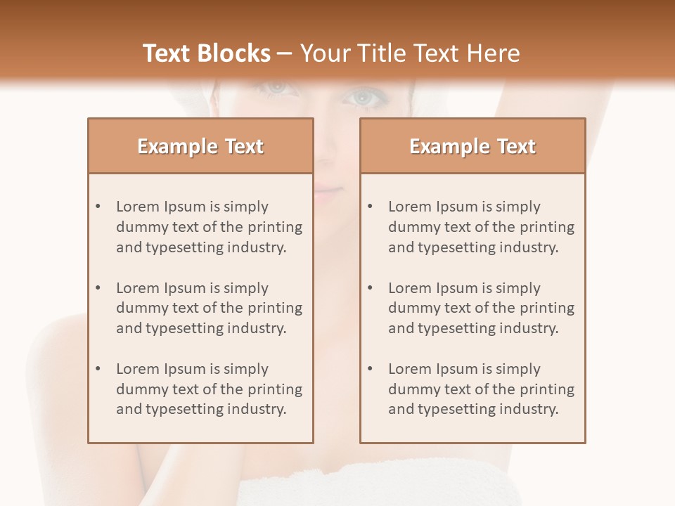 Armpit Smile White PowerPoint Template