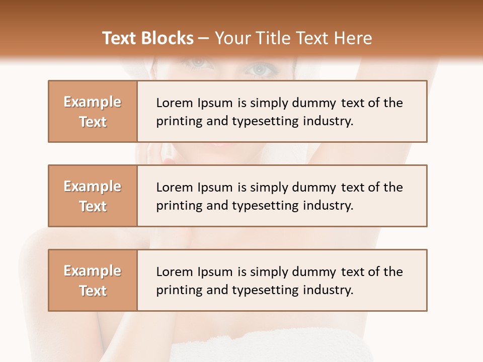 Armpit Smile White PowerPoint Template