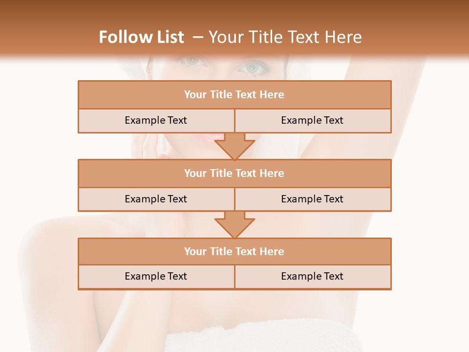 Armpit Smile White PowerPoint Template