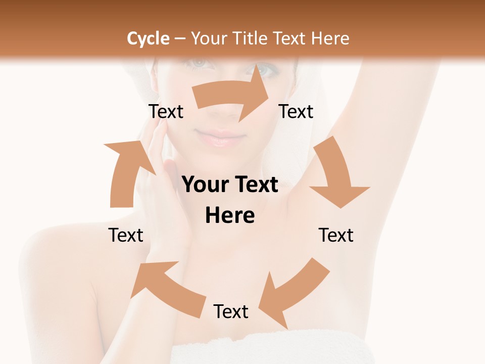 Armpit Smile White PowerPoint Template