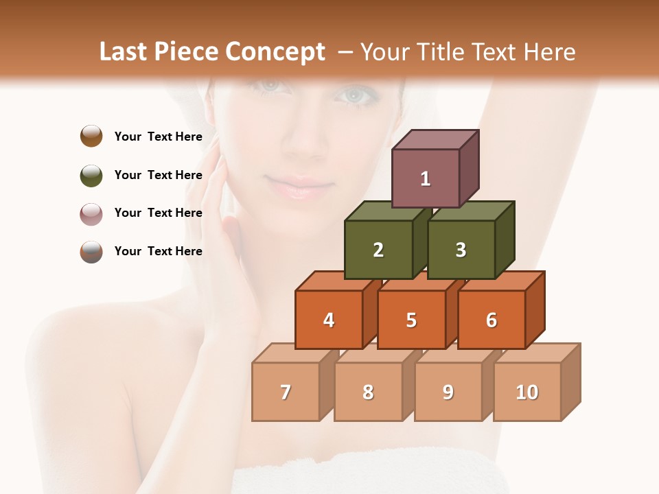 Armpit Smile White PowerPoint Template