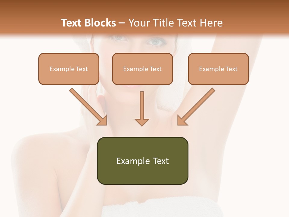 Armpit Smile White PowerPoint Template