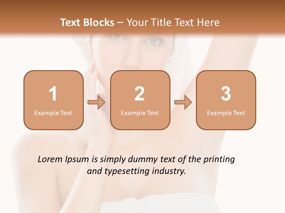 Armpit Smile White PowerPoint Template